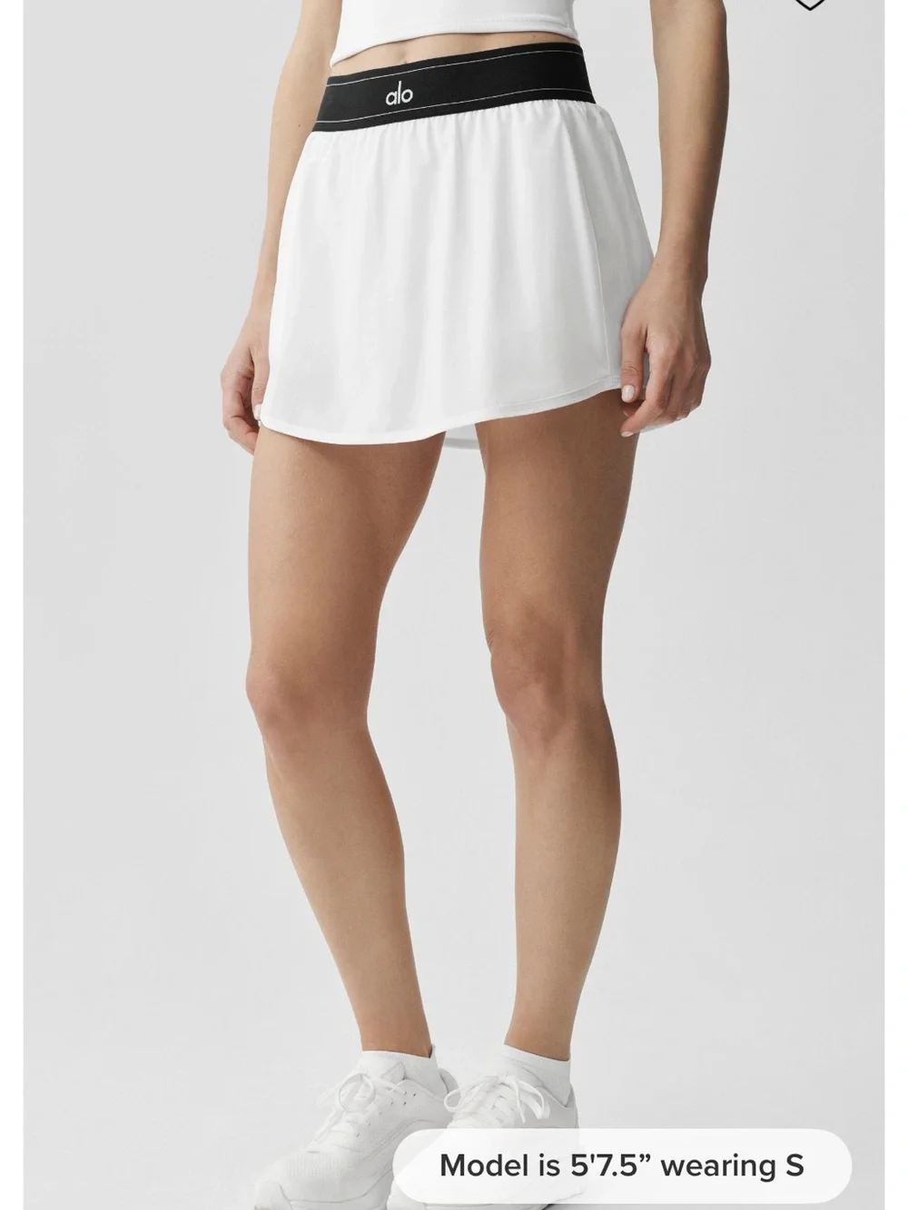 ALO Match Point Tennis Skirt White - XS
